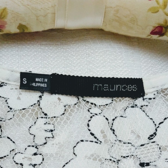 Maurices | Draped Front Sheer V-Neck Blouse | S - Picture 3 of 7